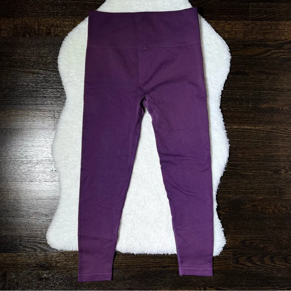 GAIAM Purple Cropped High Rise Leggings - Image 2