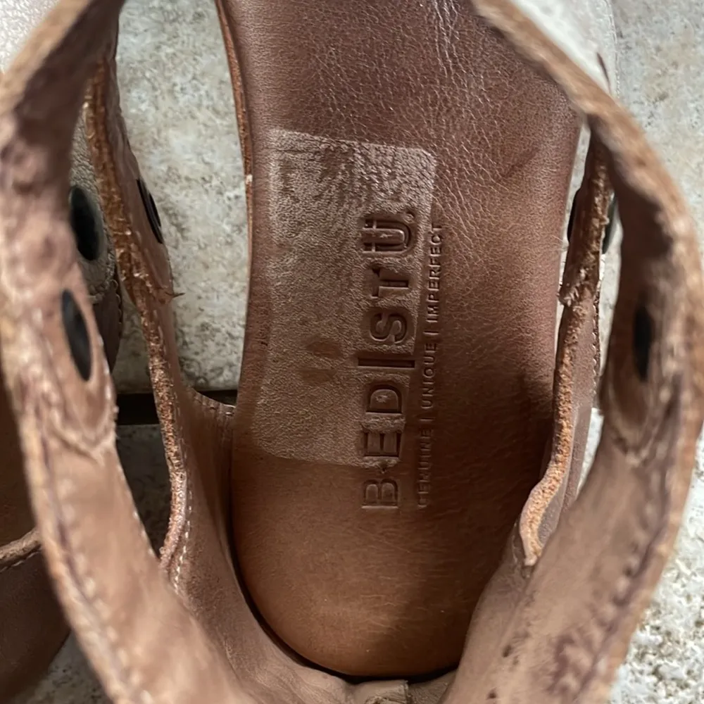 Bed Stu Soto Leather Sandal Nectar Lux Tan Rust - Image 6