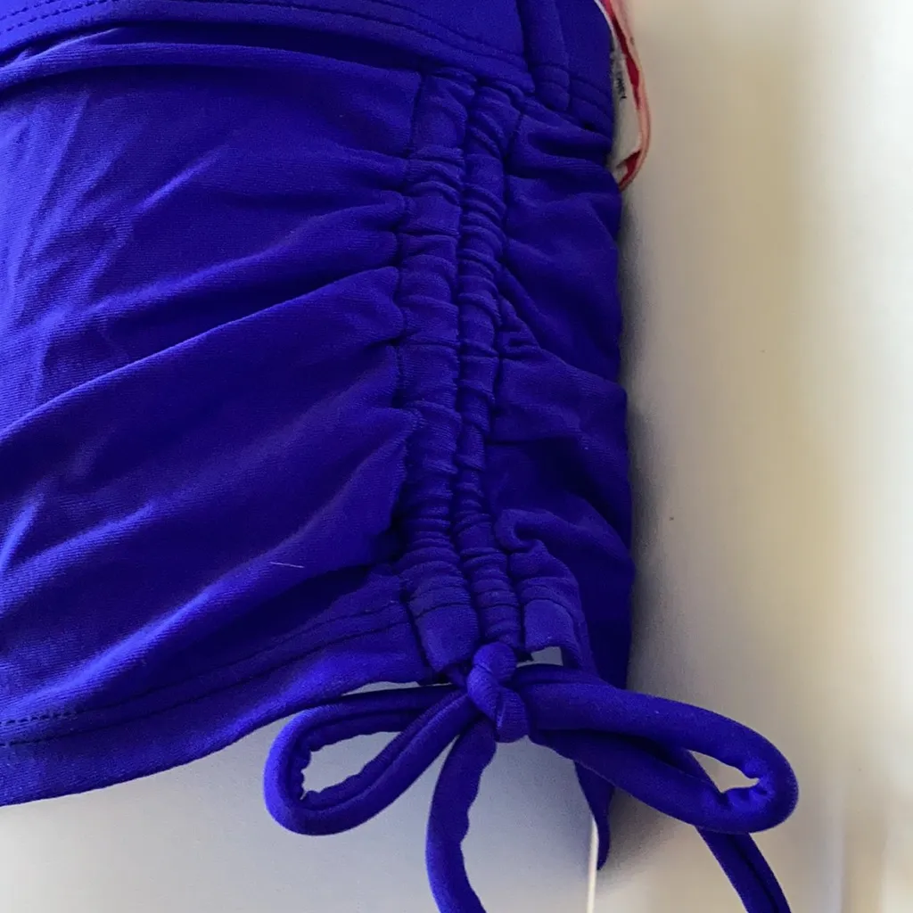 Hula Honey New Royal Blue Polka with Royal Blue Boyshorts A80 - Image 7