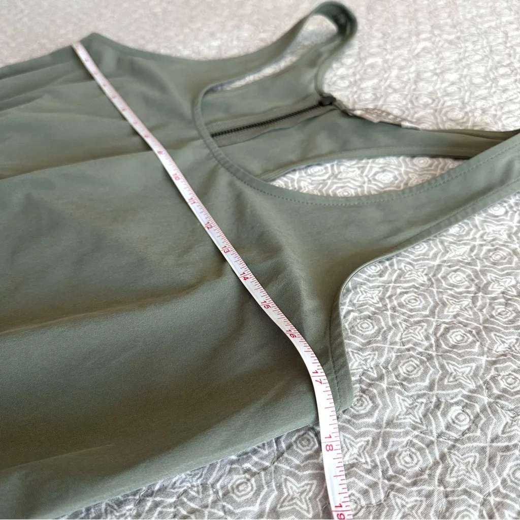 ATHLETA Revive Jumpsuit Laurel Olive Green Drawstring Parachute Pant Size 6 - Image 12