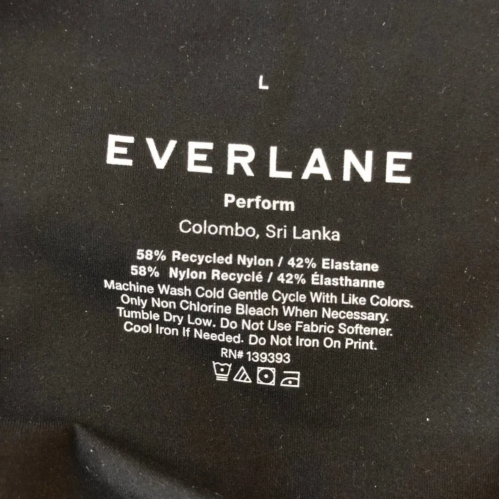 Everlane Womens The Perform Bike Short High Waist Sweat-Wicking Black L - Image 5