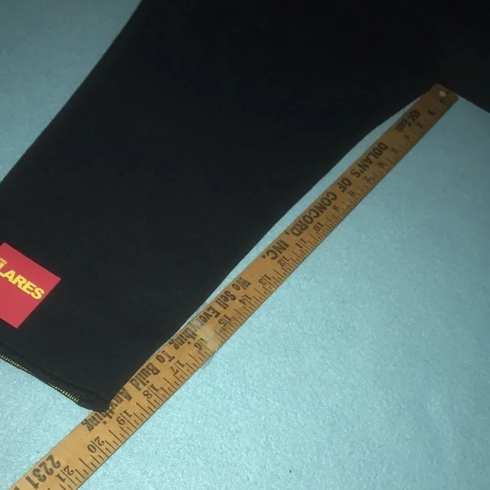 ZAGGORA Flare Capri neoprene workout weigh loss yoga jogger pull on NEW size XL Black - Image 6