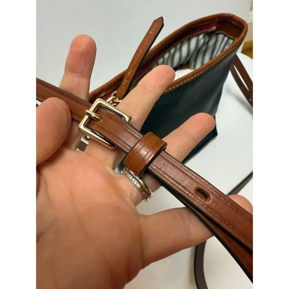 NEW! Dooney & Bourke Black Camden Pebblie Mini Hobo Leather Crossbody Bag - Image 8