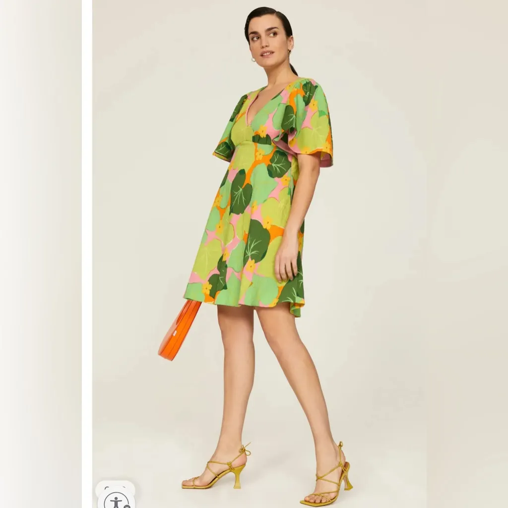 NWT Kate Spade Cucumber Floral Swing Dress Sz 6‎ $328 - Image 9
