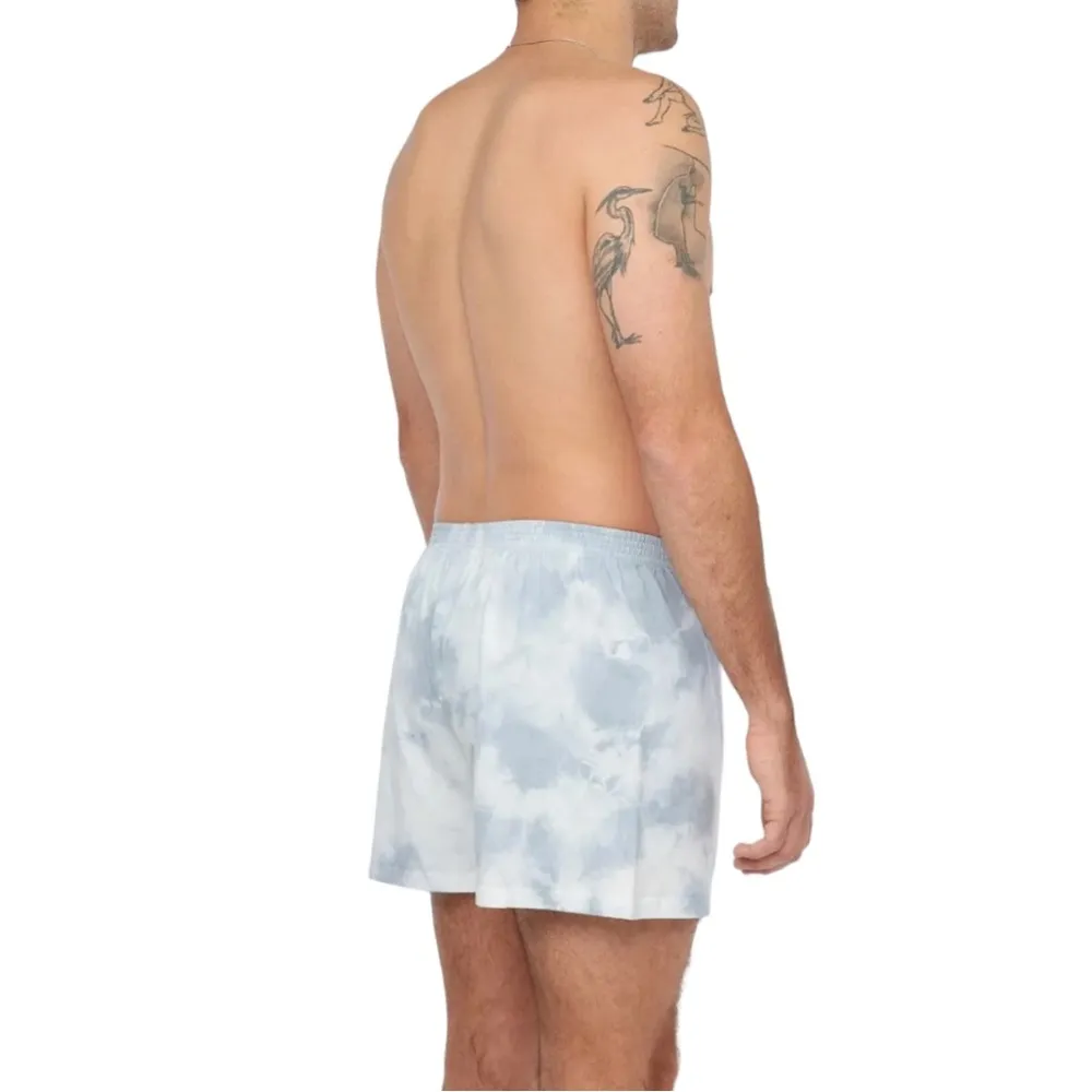 NEW Lacausa Anthropologie Gino Boxer Shorts Cloud Wash Tie Dyed Elastic Large - Image 4