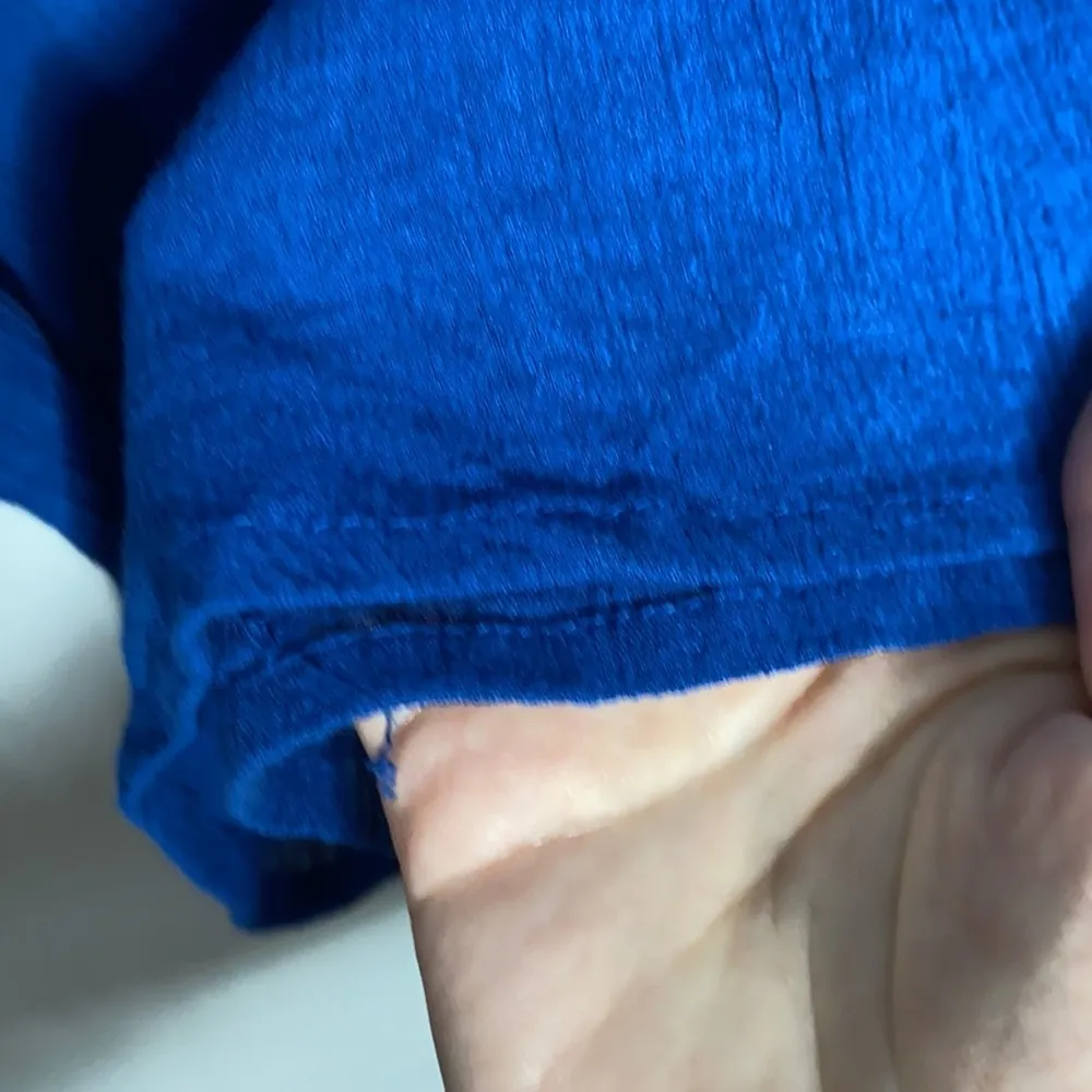 Great Northwest Indigo embroidered peasant blouse size S - Image 9