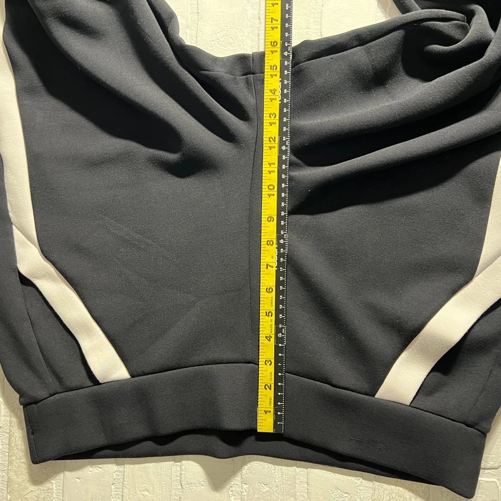 Spanx Air Essentials Pants Womens 2X Petite Wide Leg Black Track Stripe Lounge‎ - Image 11