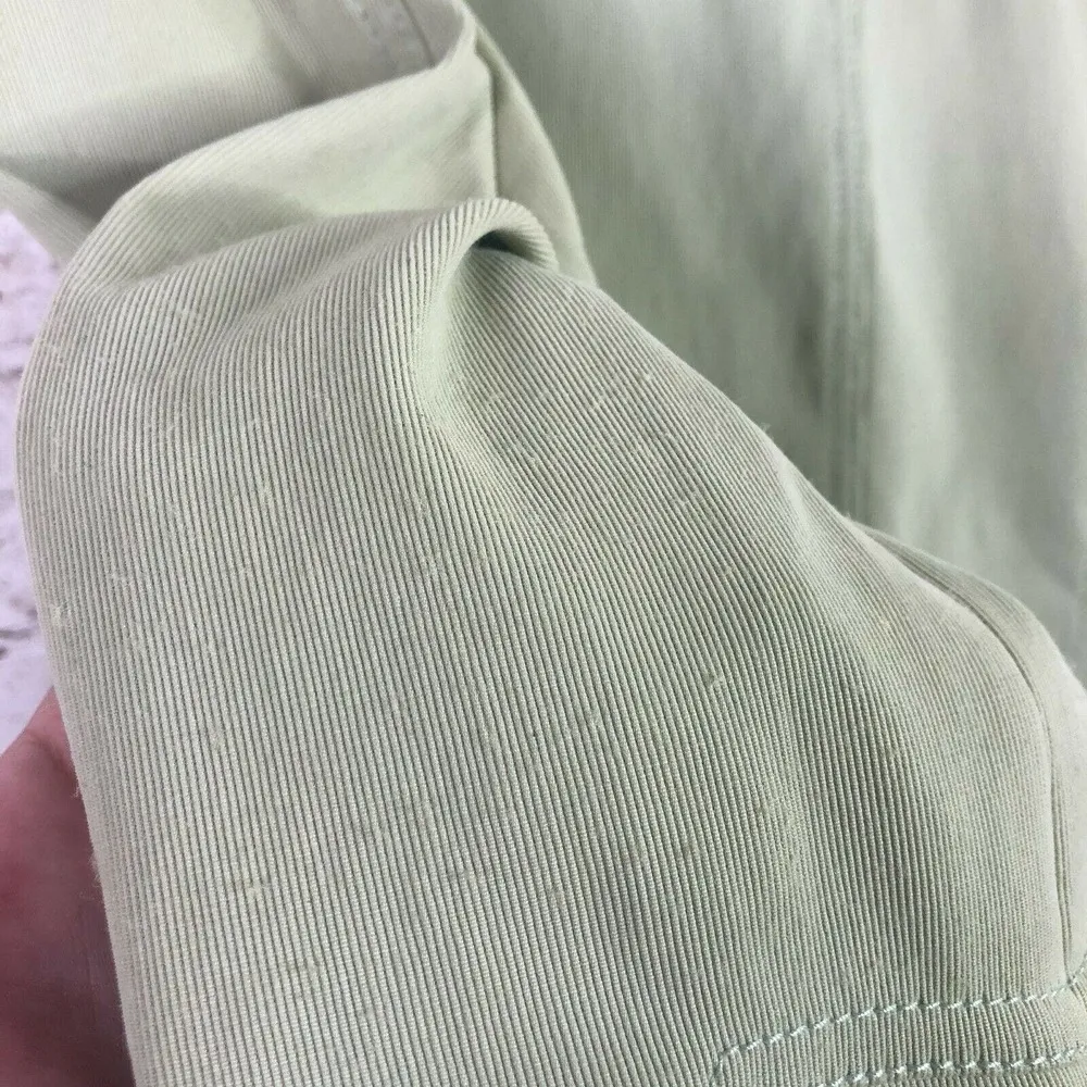 Vintage John Galliano Leather Trim Zip Up Jacket Green Size 10 - Image 4