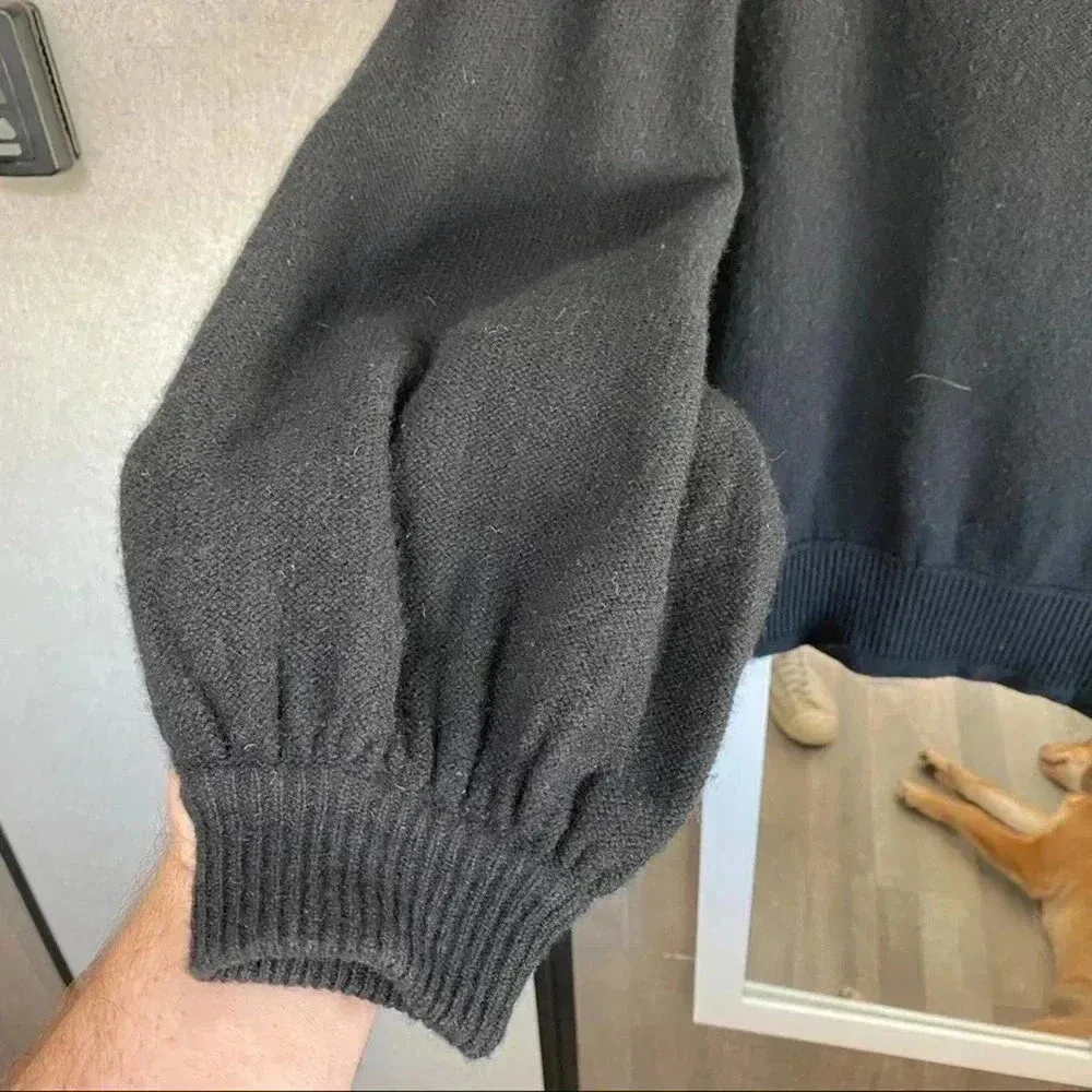 Helmut Lang Balloon Sleeve Pullo in Black - Image 4