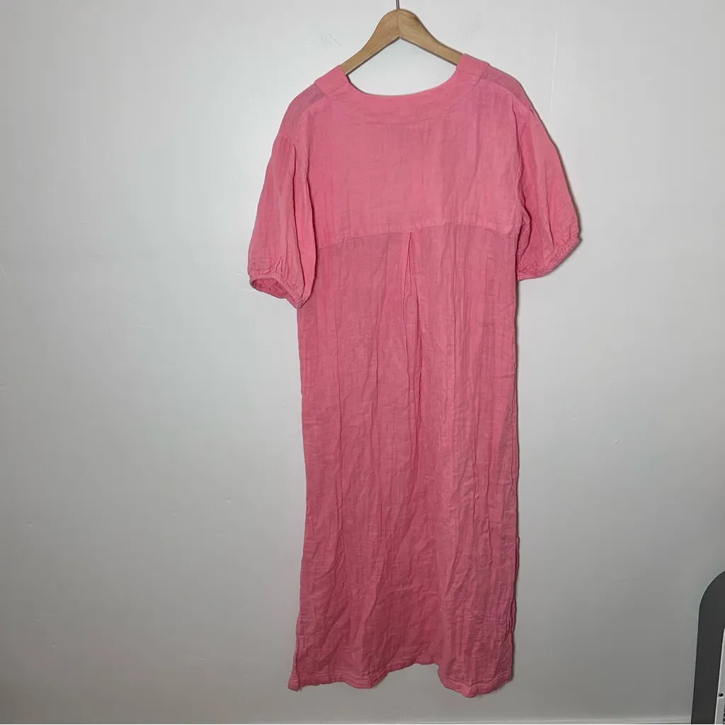 LAKE Pink CAFTAN dress size medium - Image 7