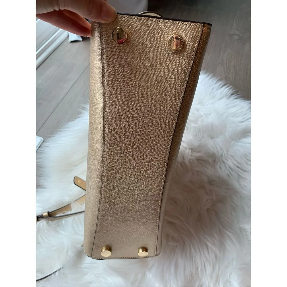 Michael Kors gold handbag Crossbody bag Karla watches gold - Image 6