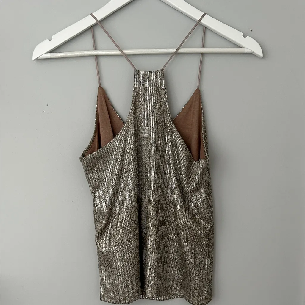 bishop + young Metallic Silver Camisole - Image 2