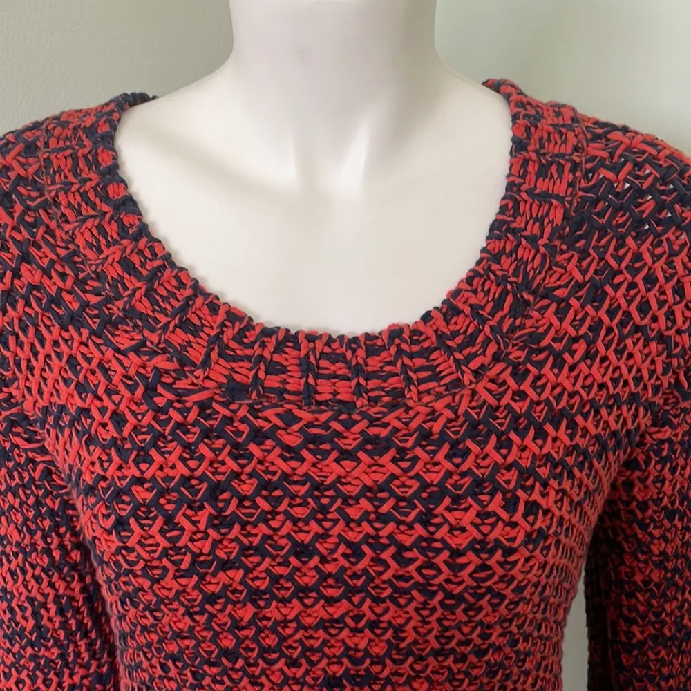 J.O.A. Red Cotton Street Heat Chunky Sweater - Image 4