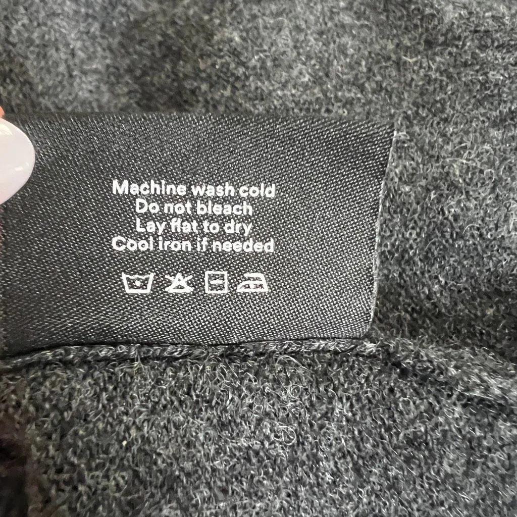 Summersalt Two-Tone Cashmere Merino Wool Turtleneck Sweater Small - Image 10