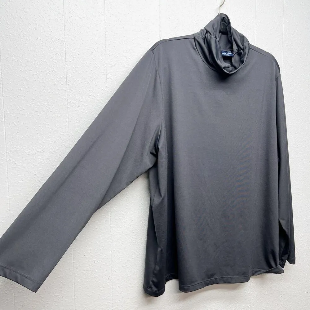 Susan Graver Womens Top 2X Turtleneck Stretch Career Office Business Casual Gray - Image 5