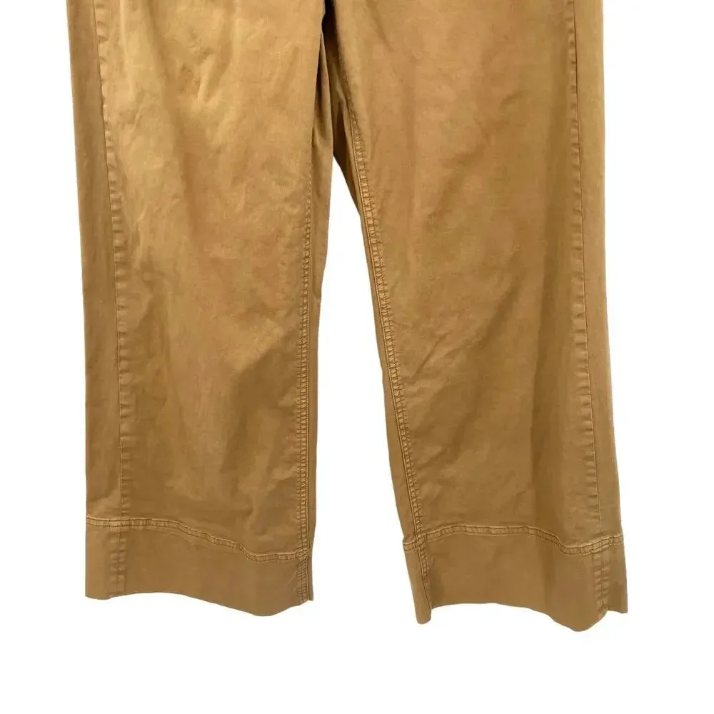Everlane The Lightweight‎ Wide Leg Crop Chino Pants in Khaki Tan Size 4 - Image 6