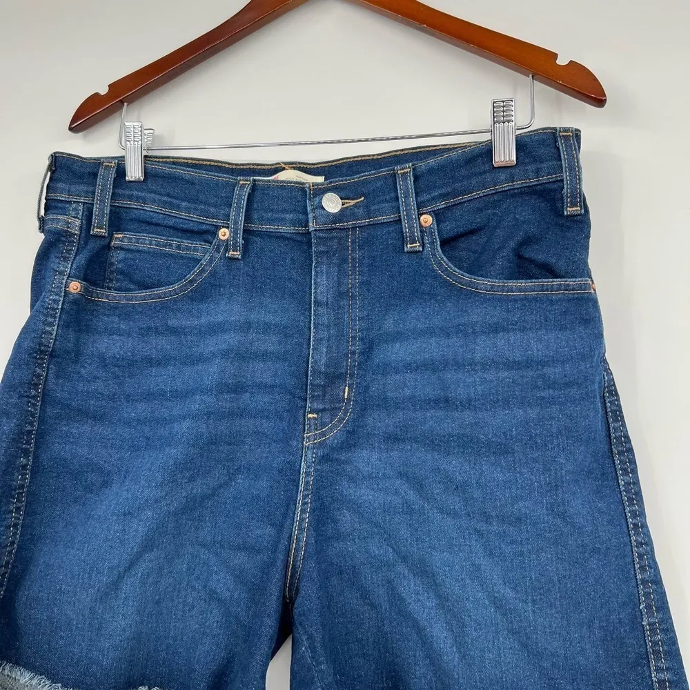 Levi's heritage high rise plus size cut off jean shorts shorts pockets size 16 - Image 7