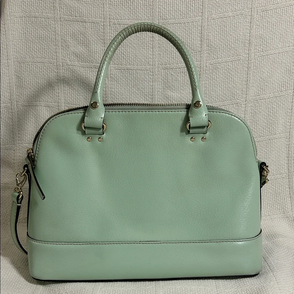 Kate Spade New York Mint Green Wellesley Rachelle Satchel With Crossbody Strap - Image 3