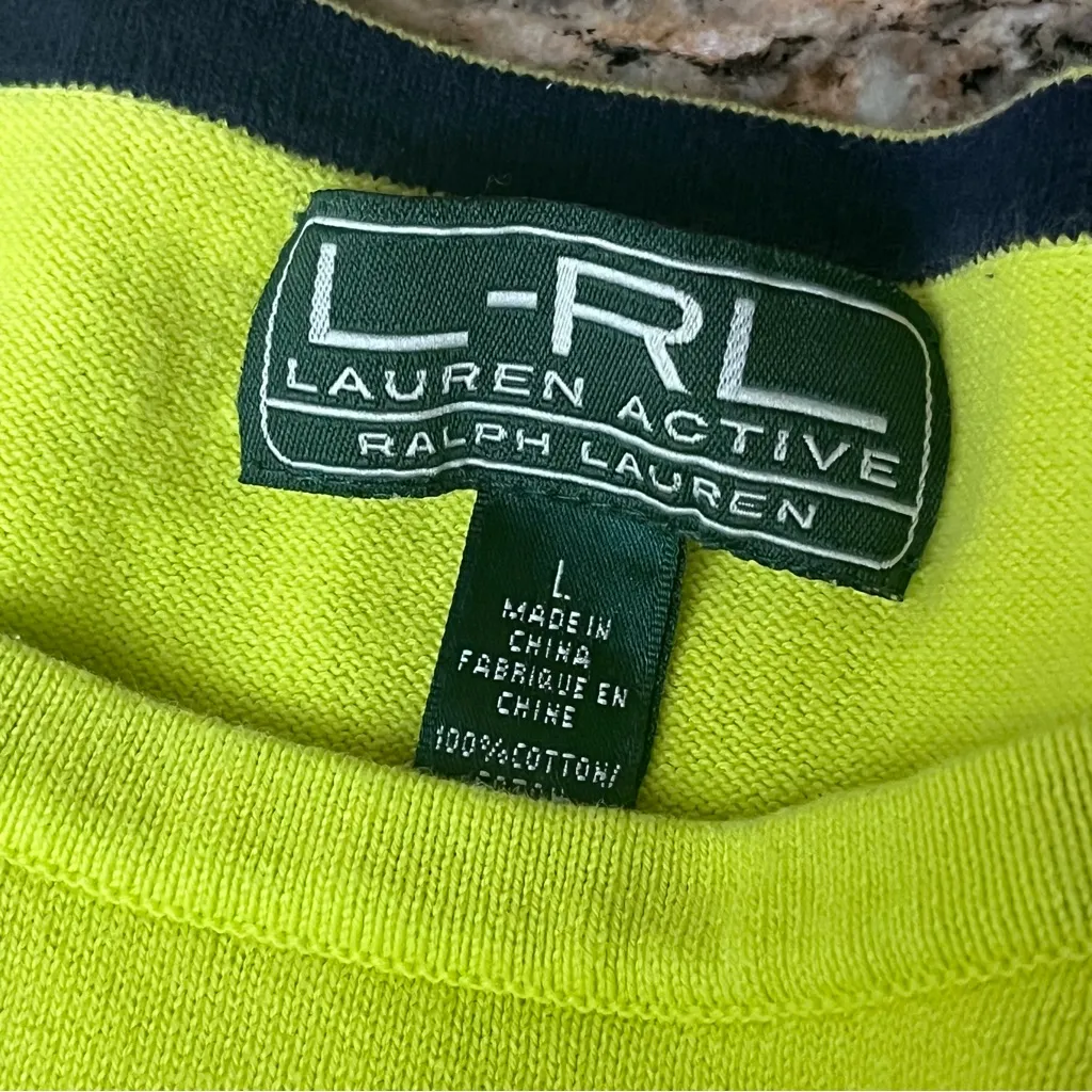Vintage 90s Lauren Ralph Lauren Active Green Sweater Women’s L Y2K Athleisure - Image 9