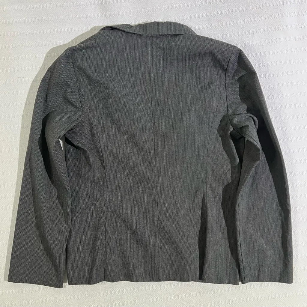 Courtenay Women’s Tweed Blazer Size 10 Gray Business Office Siren Professional - Image 2