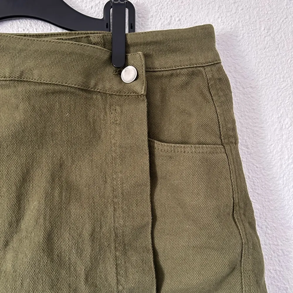 Zara denim wrap skort in dark green sz  small nwt - Image 3