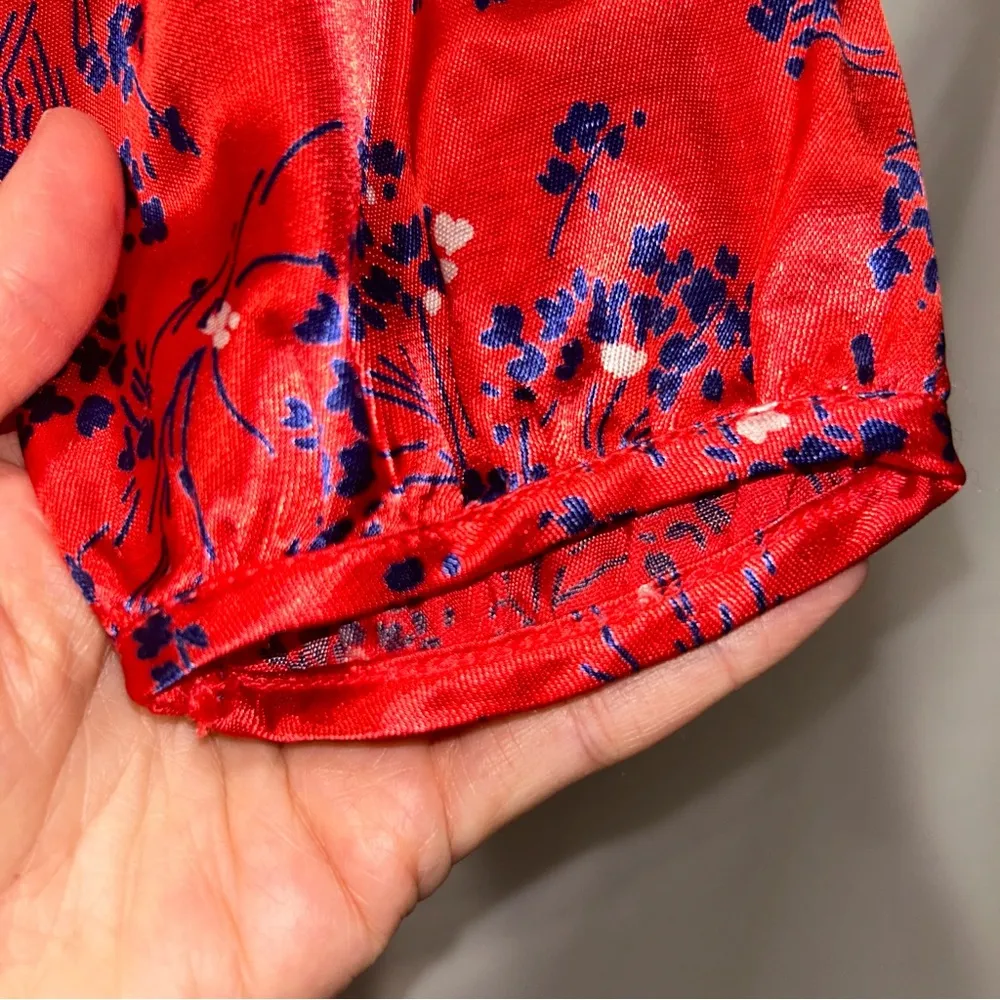 Top shop Women’s Red Moroccan Satin Dress Size 8 - Image 9