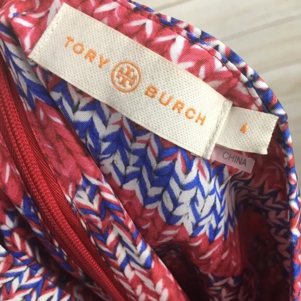 Tory Burch Printed 100% Silk Front Slit Skirt - Image 7