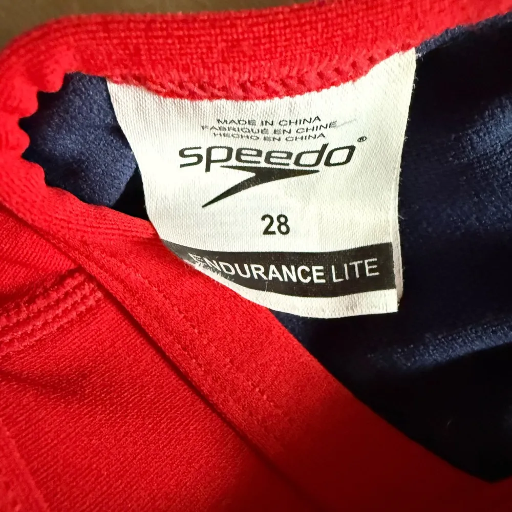 Speedo Red Swim Guard Swimsuit - Image 4