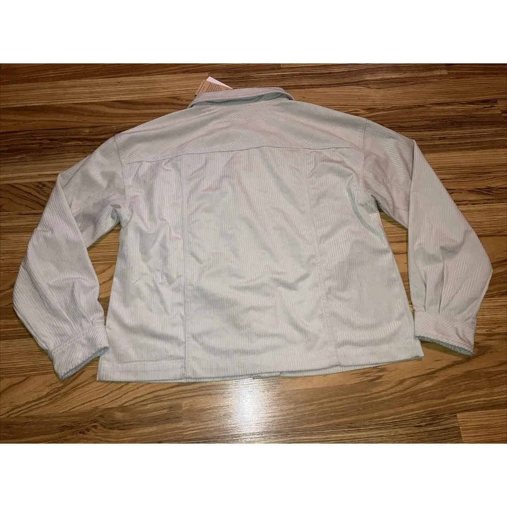 Democracy NWT   Corduroy‎ Button Up Shacket Shirt Jacket Oversized Women's Med - Image 6