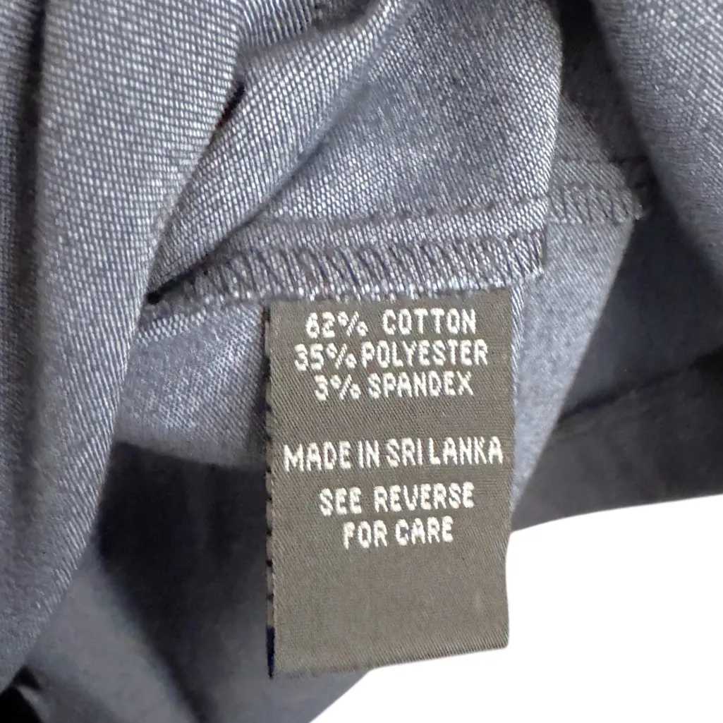 MSK DENIM BELTED SHIRT DRESS SZ 10 NWOT Blue - Image 7