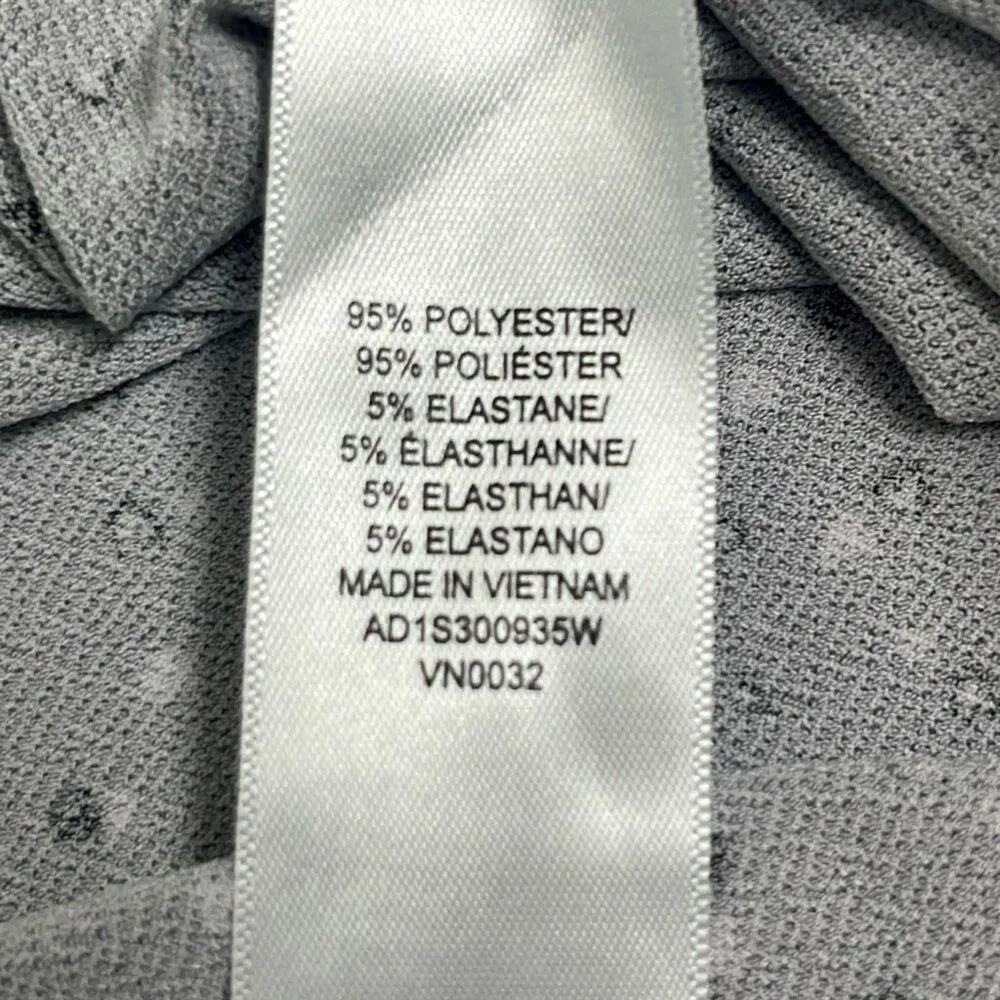 Adrianna Papell 2X Gray Black Heart Print Blouse Flowy Long Sleeve Loose Fit - Image 8