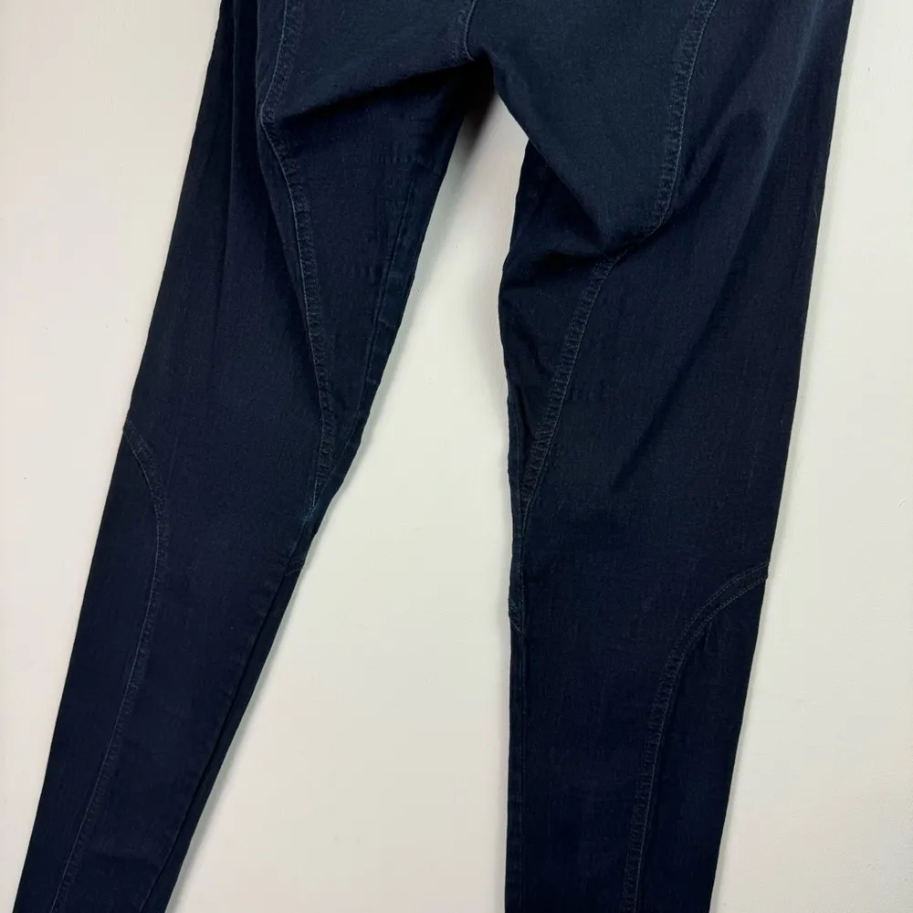 Praire Underground Nouveau Denim Leggings Sz Small Curve Seams Artsy Blue - Image 15