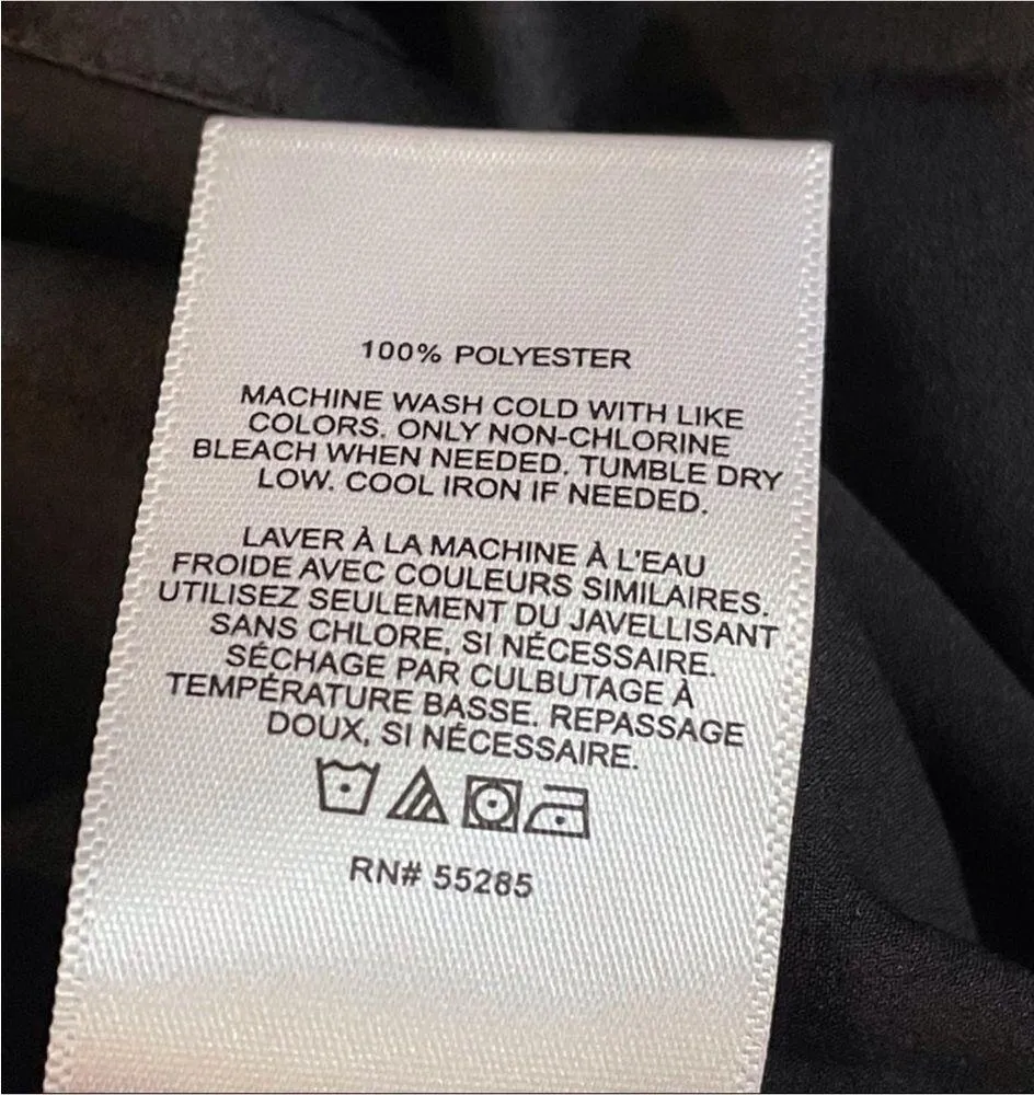 Express Black Satin Drape Cami Top - Image 4