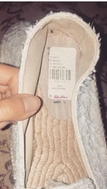 White Textured Espadrilles - Image 4