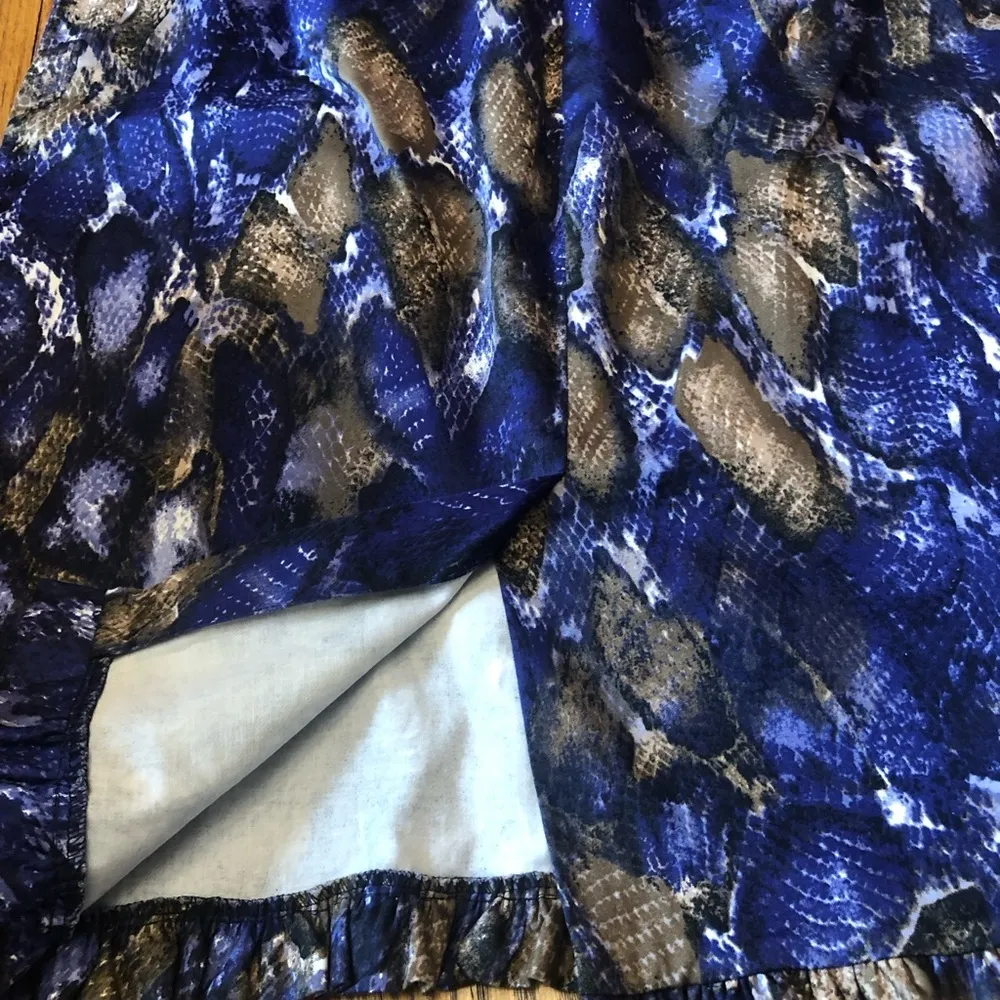 Allison Taylor Snakeskin Frilly Skirt Size 14 - Image 3