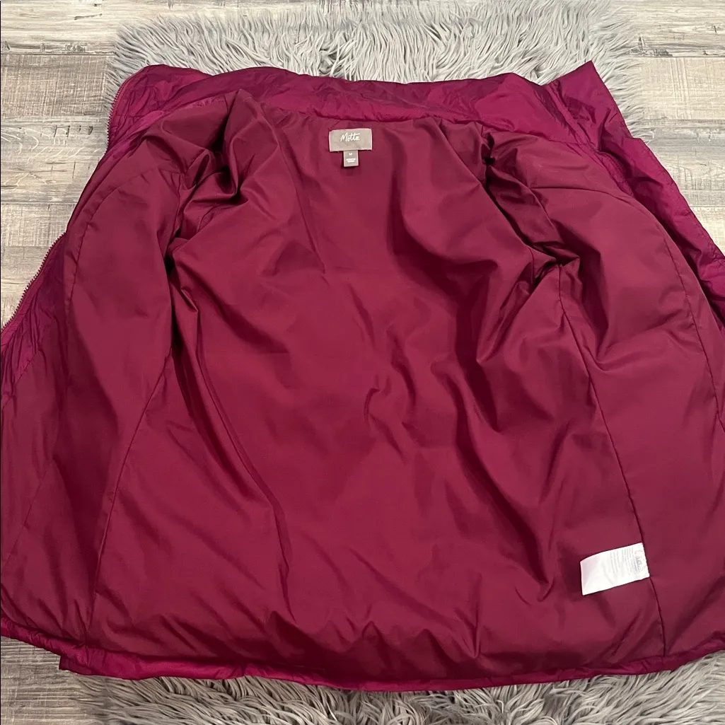 Motto from HSN puffer jacket in magenta M Purple Size M - Image 6
