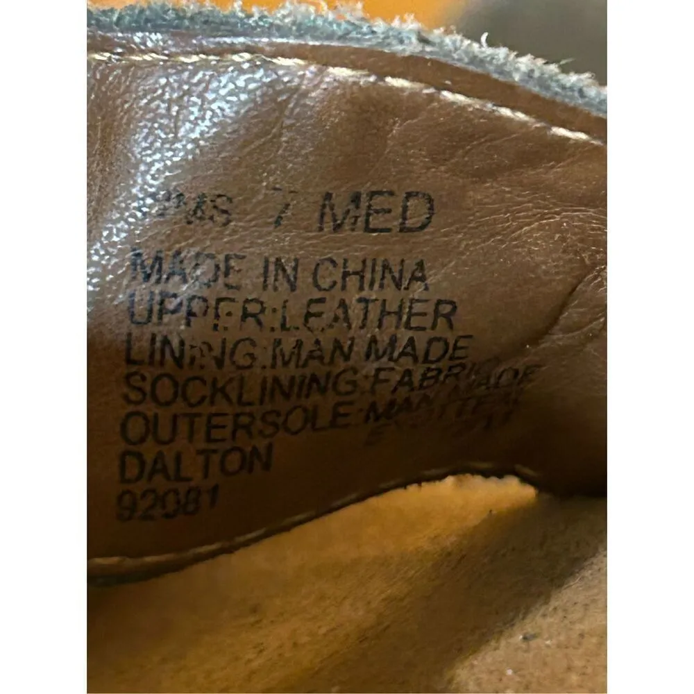 Natural Soul By Naturalizer Womens Sz 7 MED Green Leather Sandals  Style Dalton - Image 8