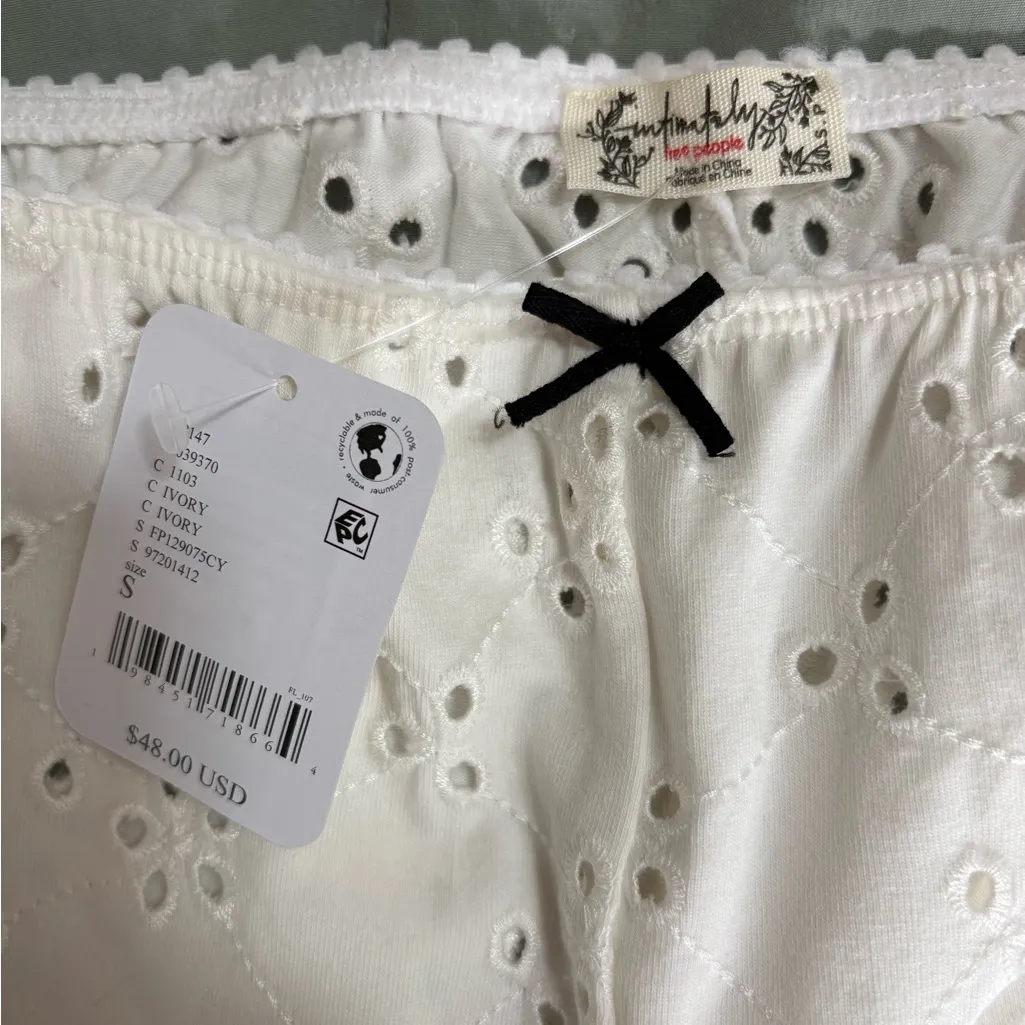 Intimately‎ by Free People Cream Eyelet Pajama Pants Size Small NWT - Image 4