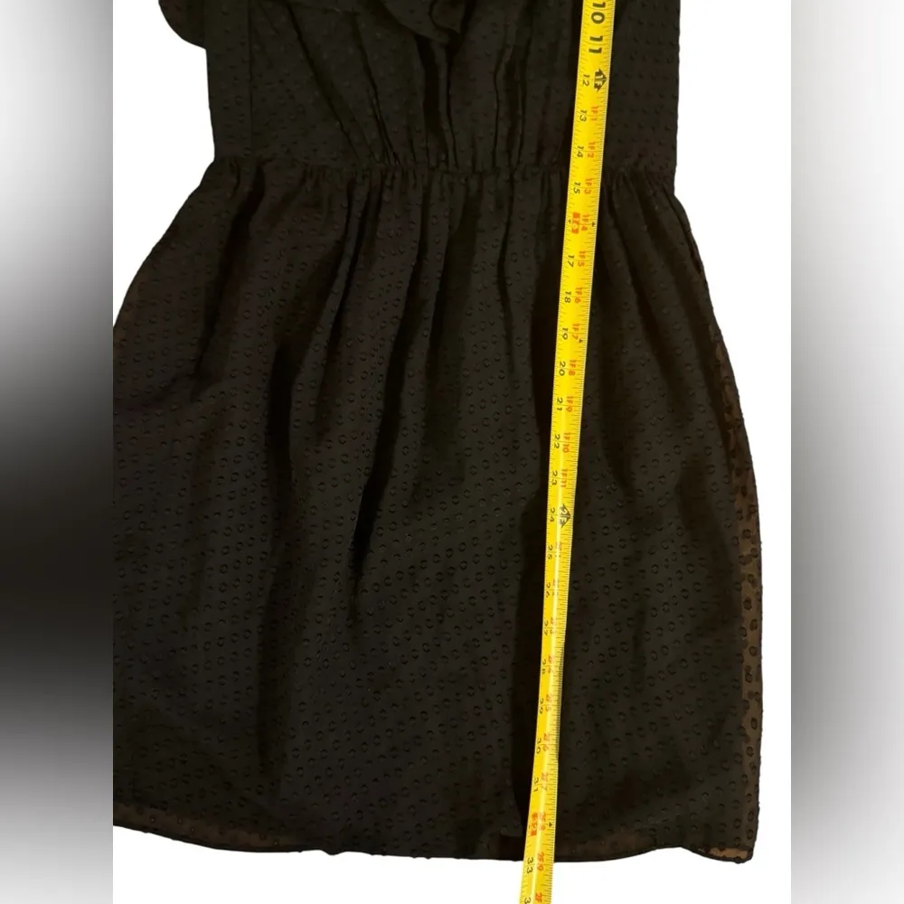 SHOSHANNA Swiss Dot Ruffled One ShoulderBlack Size 4 - Image 7