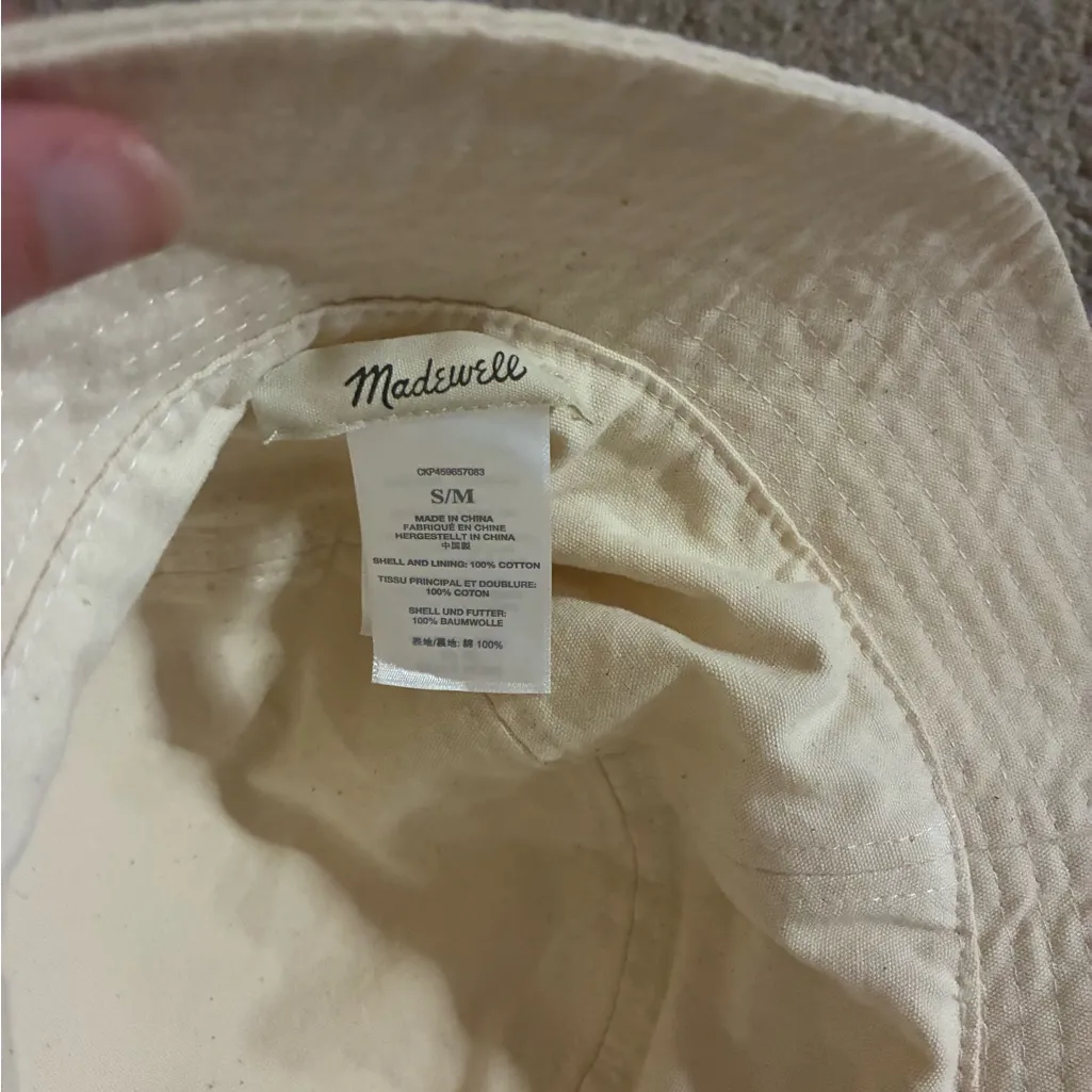 Madewell  cream bucket hat! - Image 2