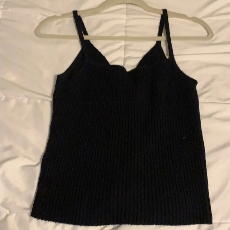 American Eagle Outfitters Black Lace-Up Tank Top - Image 2