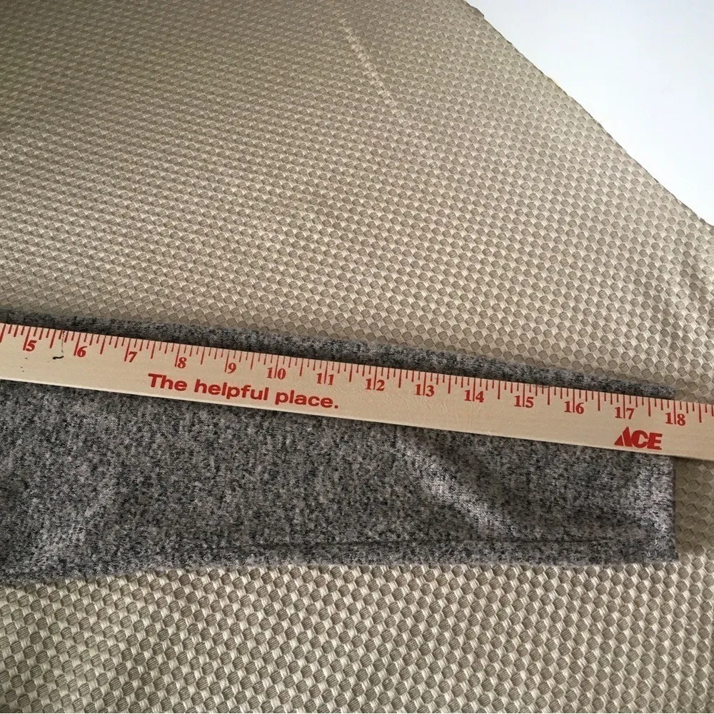 BKE High-Low‎ Women's Pullover Sweater Brown Long Sleeve V Neck Open Knit M - Image 5