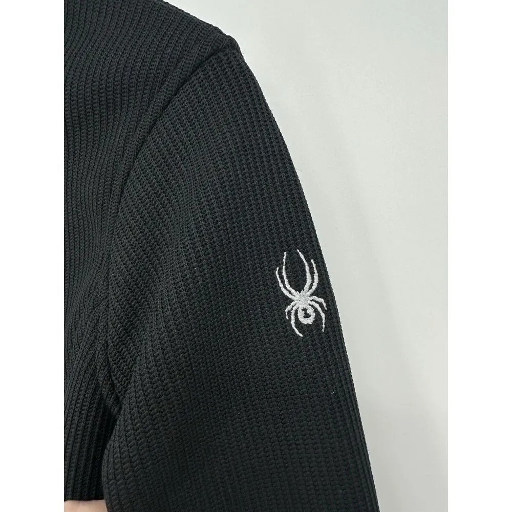 Spyder Bandita Full Zip Stryke Jacket Women's Size Large Fleece Lined Knit Black - Image 2