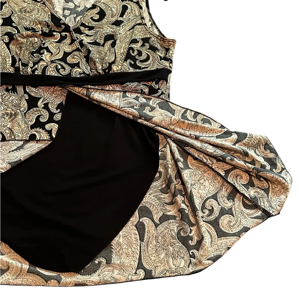 Vintage Y2K Babydoll Top Paisley V - Image 6