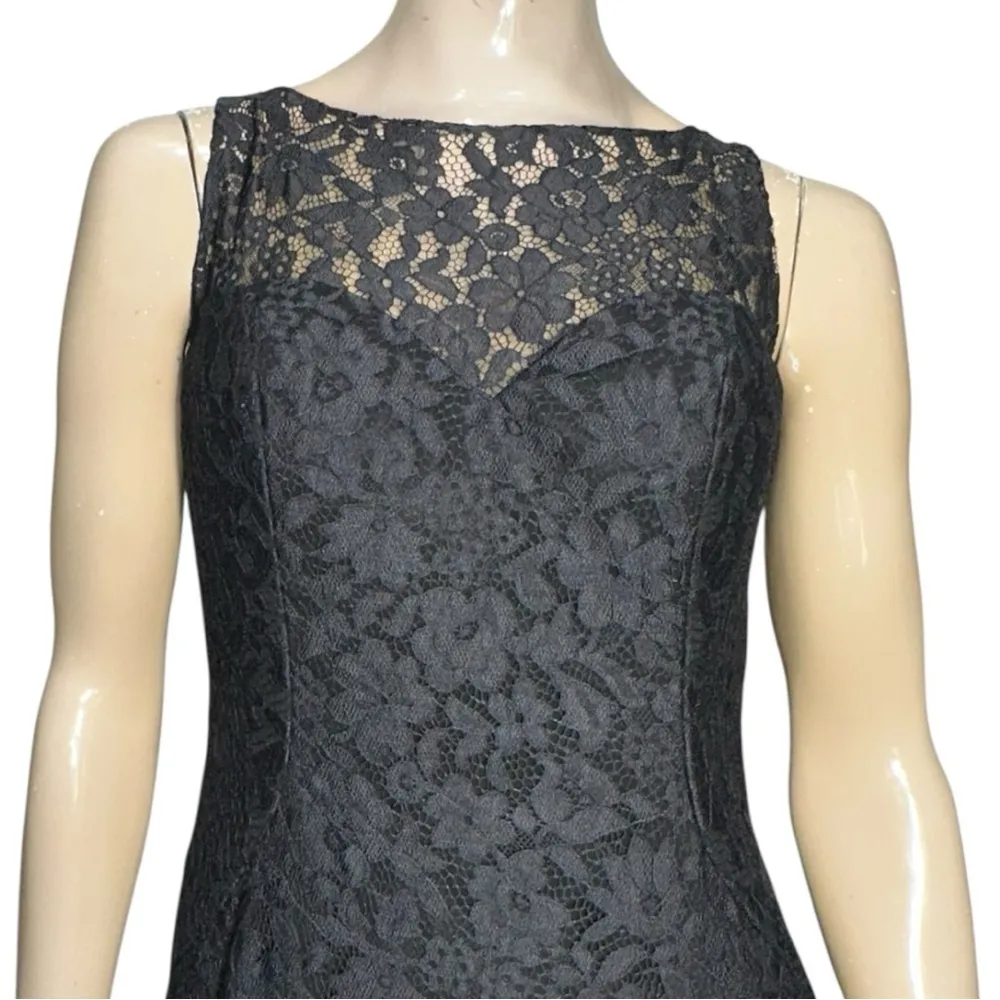 Pronovias Barcelona Women’s Size 10 Black Lace Fenisia Formal Dress Gown - Image 8
