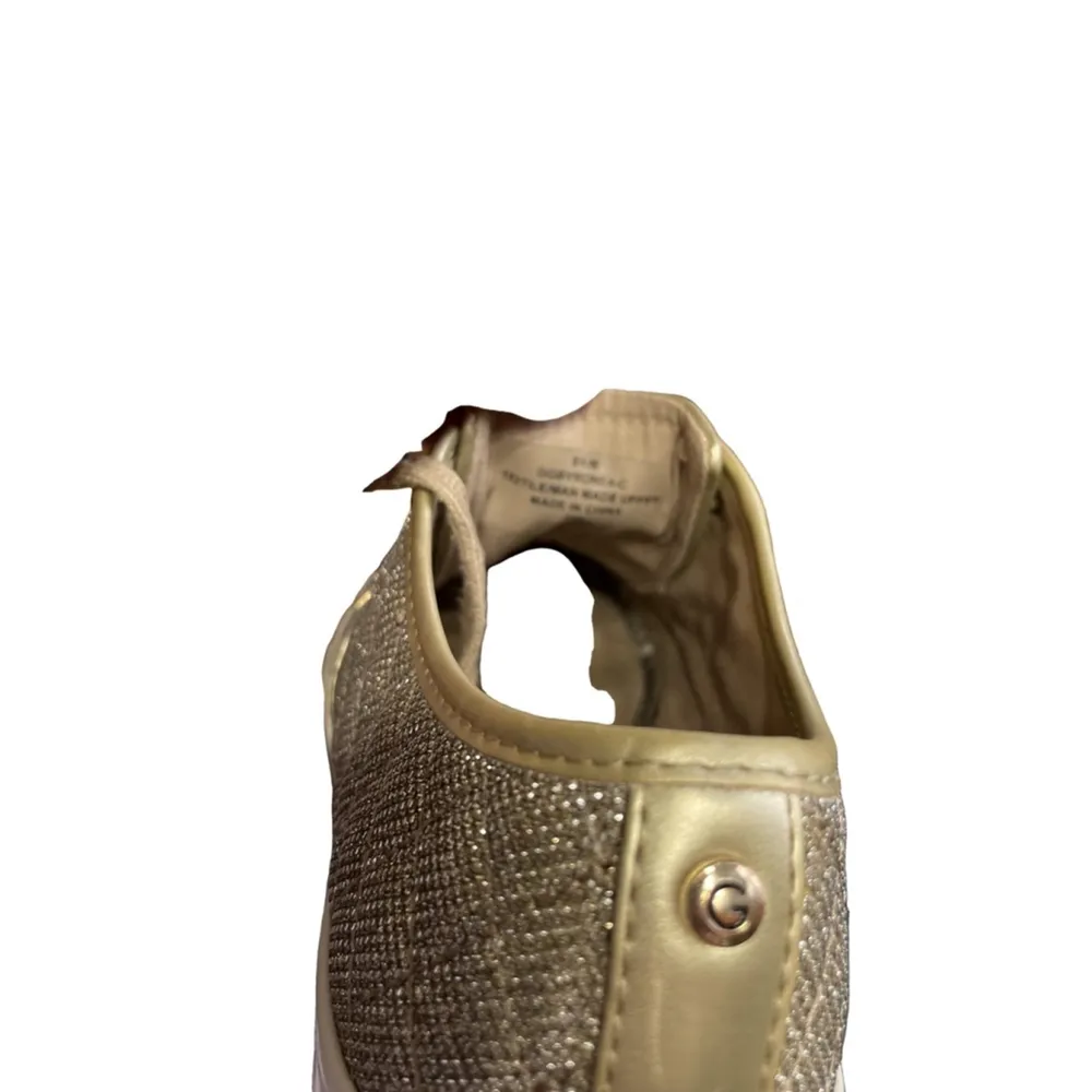 Women's Guess Sneakers, Size 8, Gold - Image 5