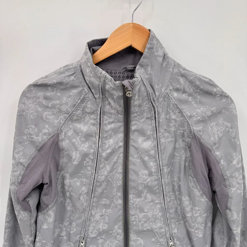 Lululemon Full Zip Lightweight Travel to Track‎ Jacket Womens 4 XS Purple Gray - Image 2