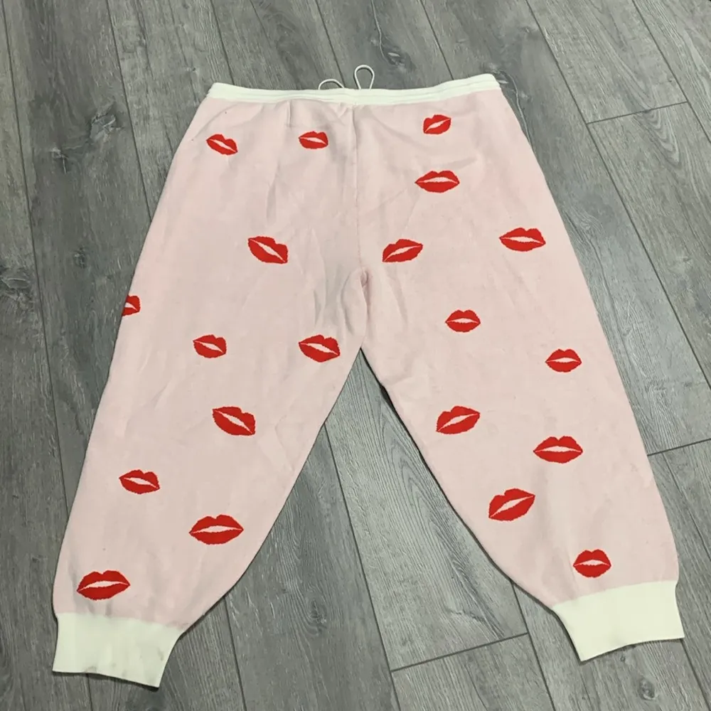 Shoedazzle Lips Knit Joggers Sweatpants Size XXL - Image 7