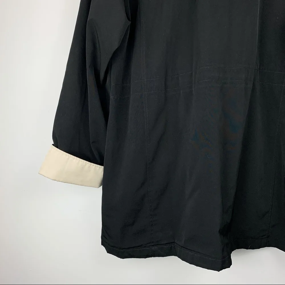 Braefair Black Tan and Plaid Jacket Coat Size L - Image 4