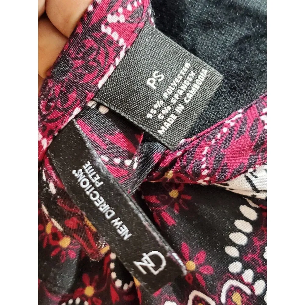 New Directions Women's Floral Polyester V - Image 9